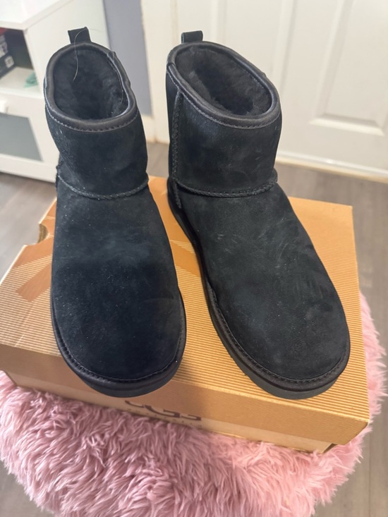 UGG Shoes - UGG Black Suede Mini Boots